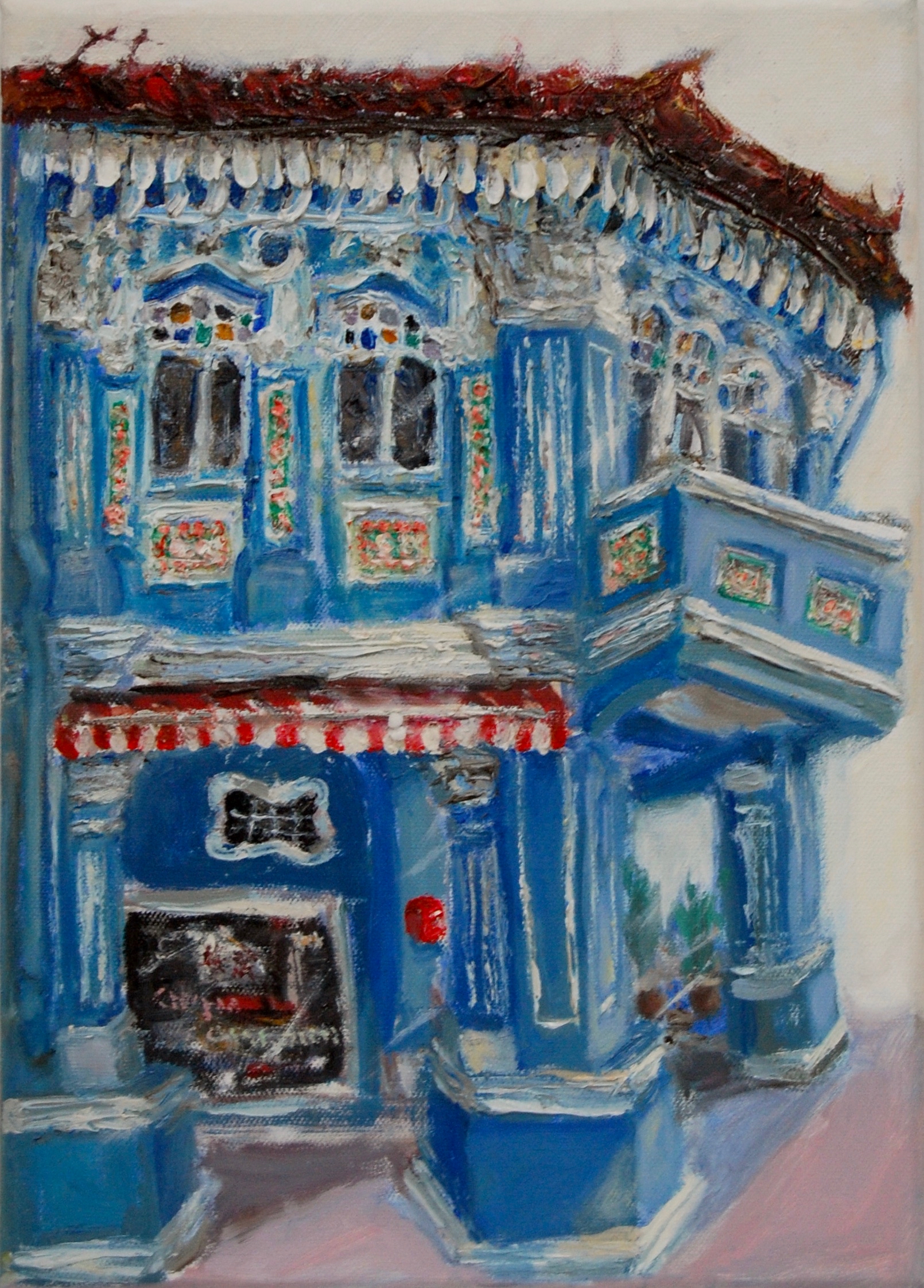 Painting, Studio Fine Art Gallery @ Affordable Art Fair, Ong Hwee Yen, The 8 Shophouses-8-Ocho_2022